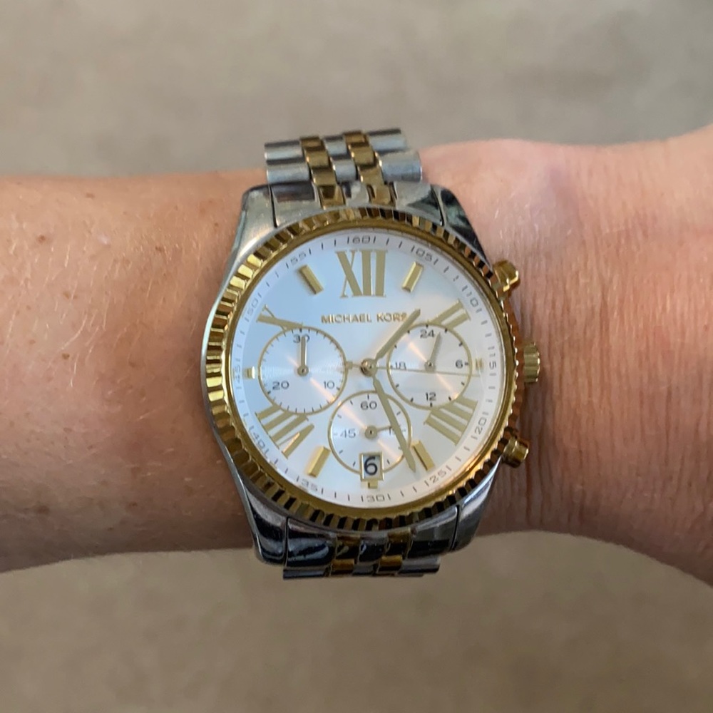 Michael Kors Large Mixed Metal Watch